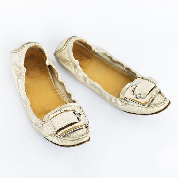 Dior Buckle Ballet Flats- Size 39 - Picture 3 of 8